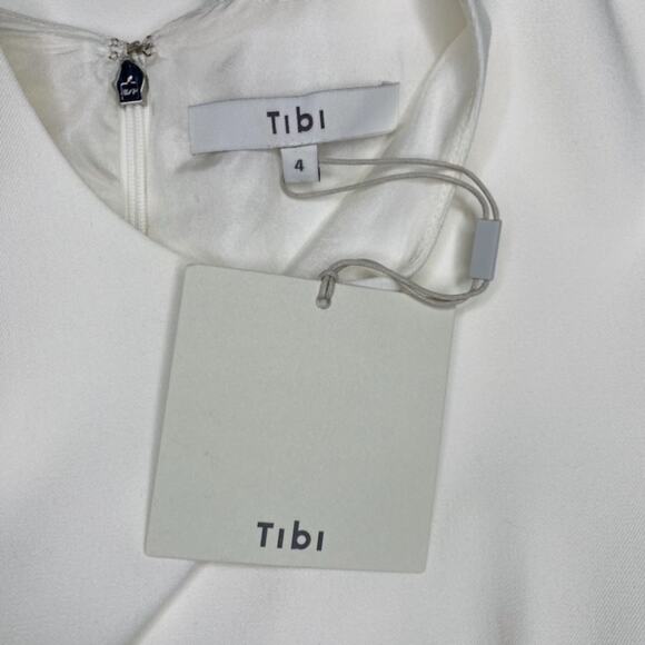 TIBI Florence Gathered Twill Mini Dress - Picture 10 of 16